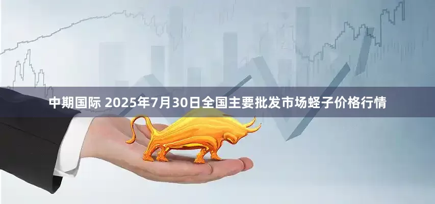 中期国际 2025年7月30日全国主要批发市场蛏子价格行情